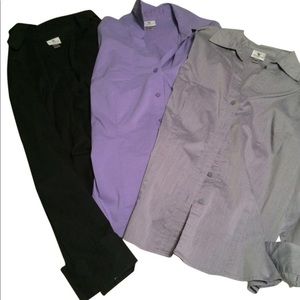 WORTHINGTON: Long-Sleeve Button-Front Shirt!